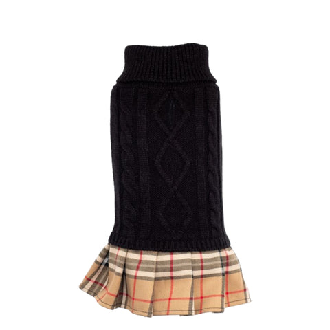 Plaid sweater dress worthy dog