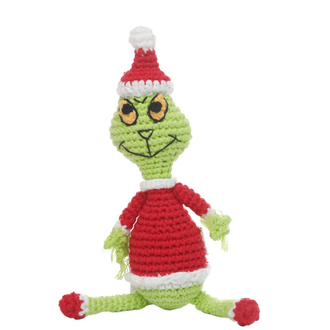 Grinch dog toy