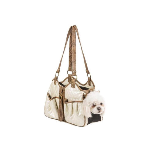 Bella White Snakeskin