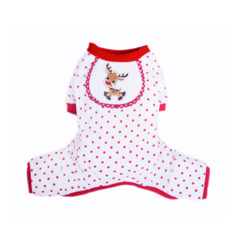 Dog Pajamas Reindeer