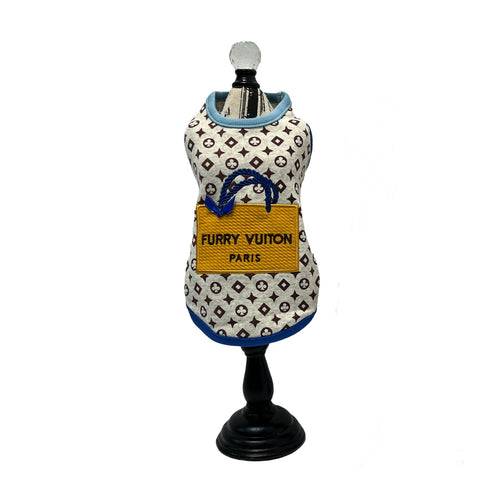 Furry Vuiton Blue