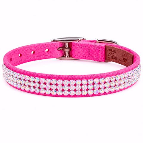 Swarovski 3 Row Fuchsia