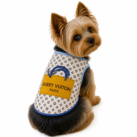 Furry Vuiton Blue