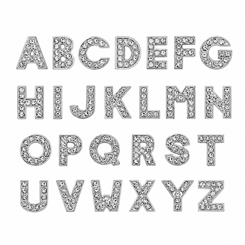 10 mm Letters Silver