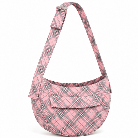 Ultra Suede Plaid Pink