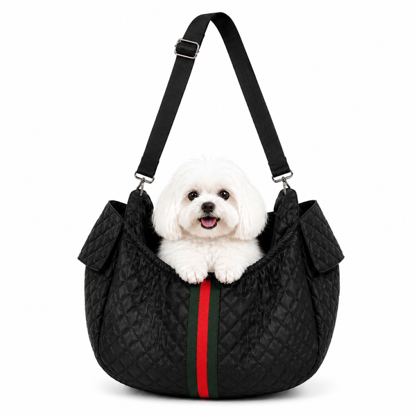 Sling Quilted/Stripe Black