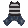 Striped Blue & Grey