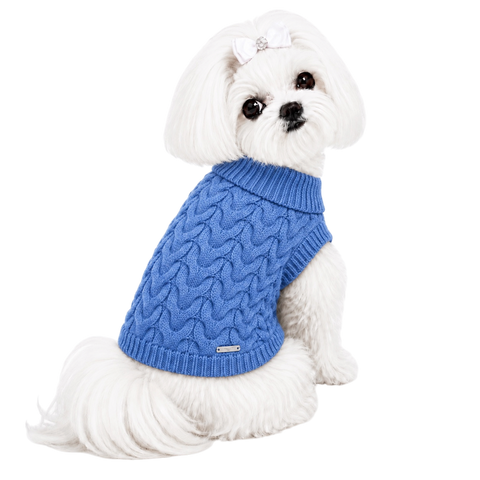 Knit Textured Blue in you