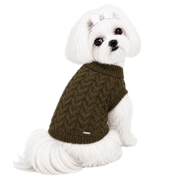 Knit Textured Olive