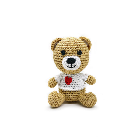 Teddy Bear heart dog toy 