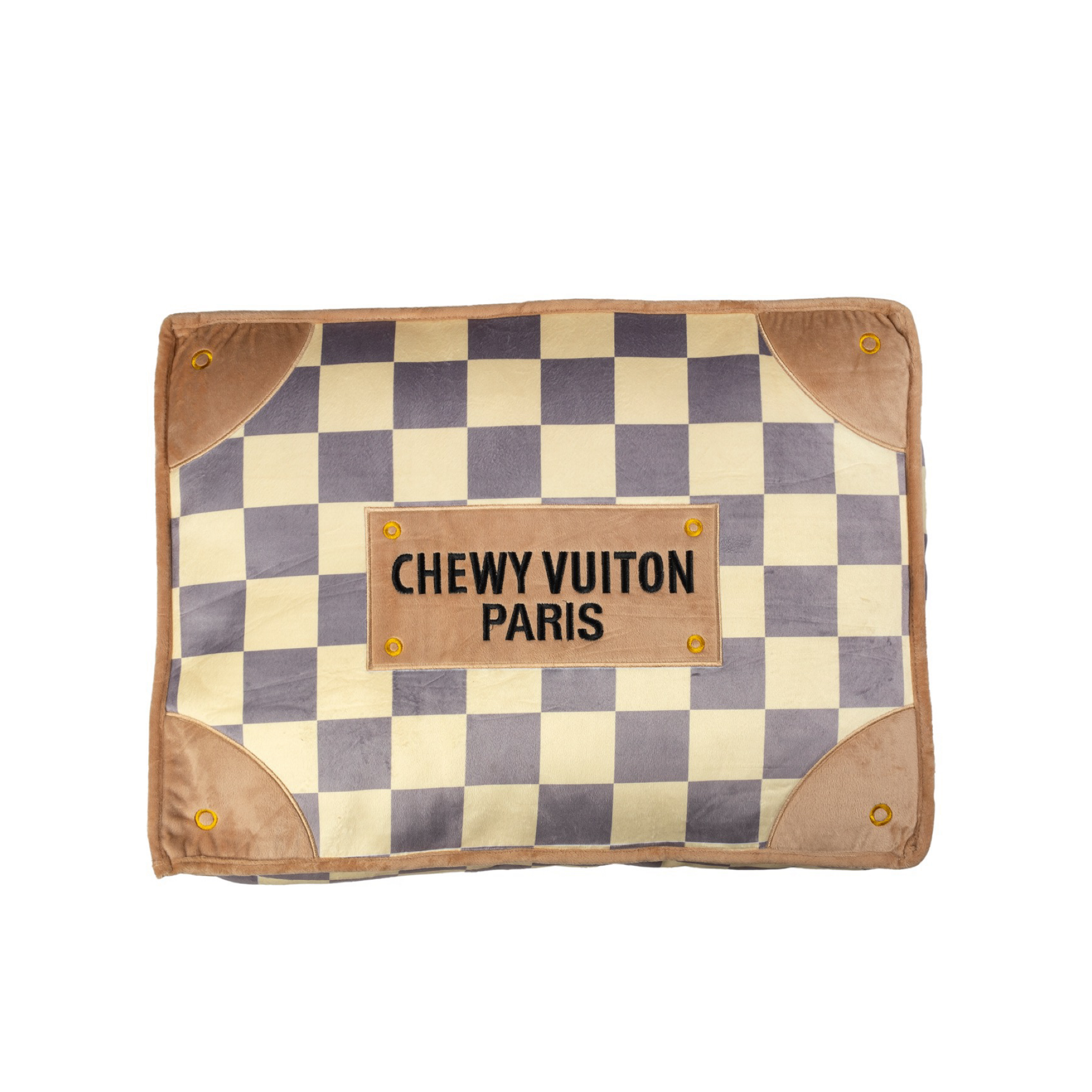 Chewy Vuiton Backpack Tee Shirt- Brown