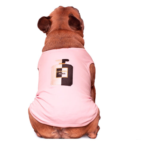 Aventura Pups Designer-Inspired Grrucci Embroidered Dog T-Shirt