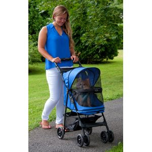 no zip dog stroller Pet Gear Happy Trails No Zip Pet Stroller